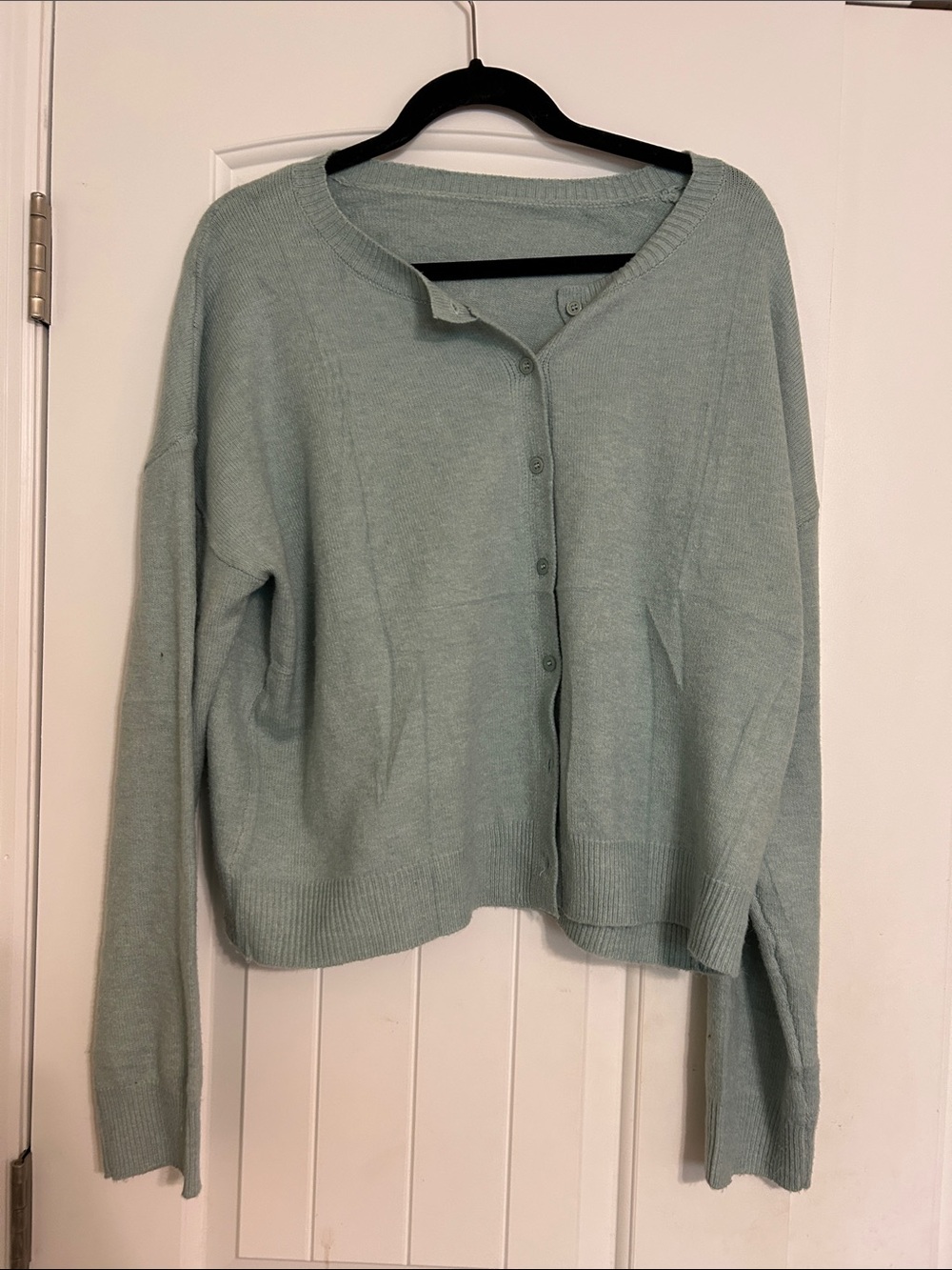 Amazon Sage Green Button-Front Women's Cardigan